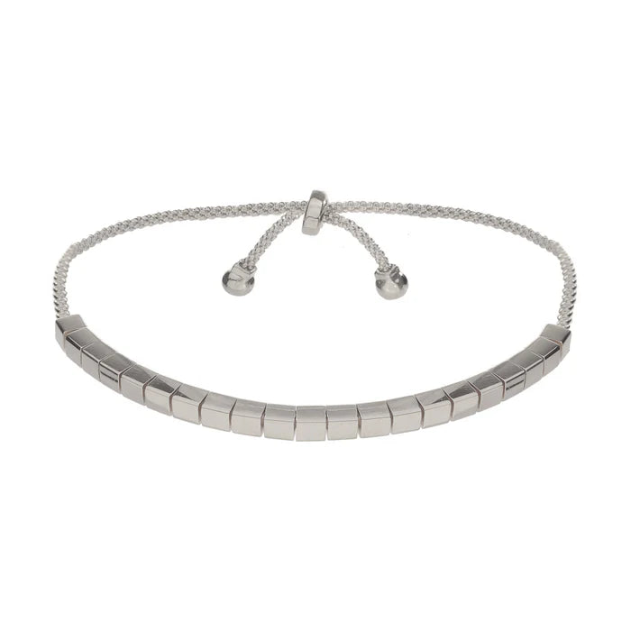 Jen Hansen Square Link Slider - Silver
