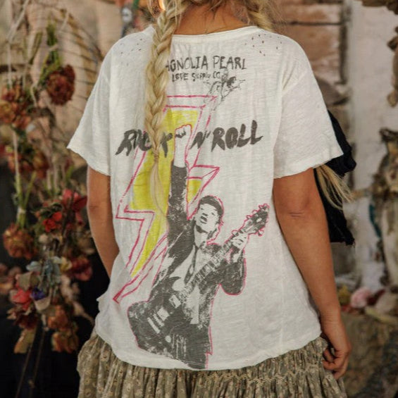 Magnolia Pearl AC/DC Rock N' Roll Tee
