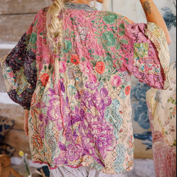 Magnolia Pearl Piecewise Dashi Kimono