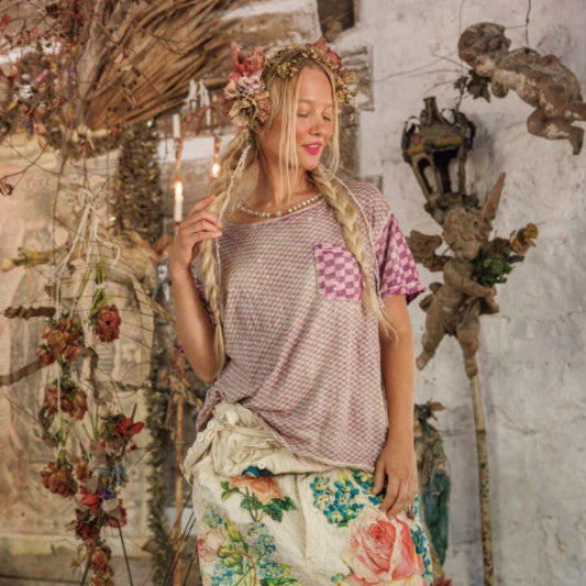Magnolia Pearl Piecewise Pocket Tee in Hatter