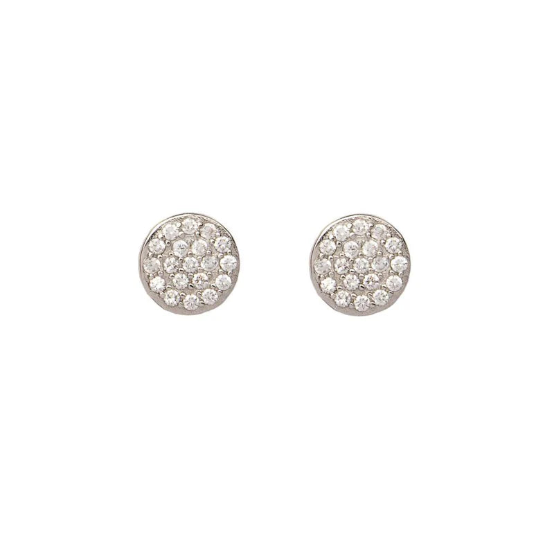 Jen Hansen Tiny Disc Earring, Silver