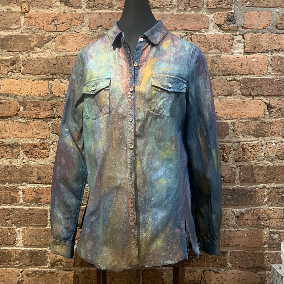 CC x Shoo Painted Denim Shirt 2