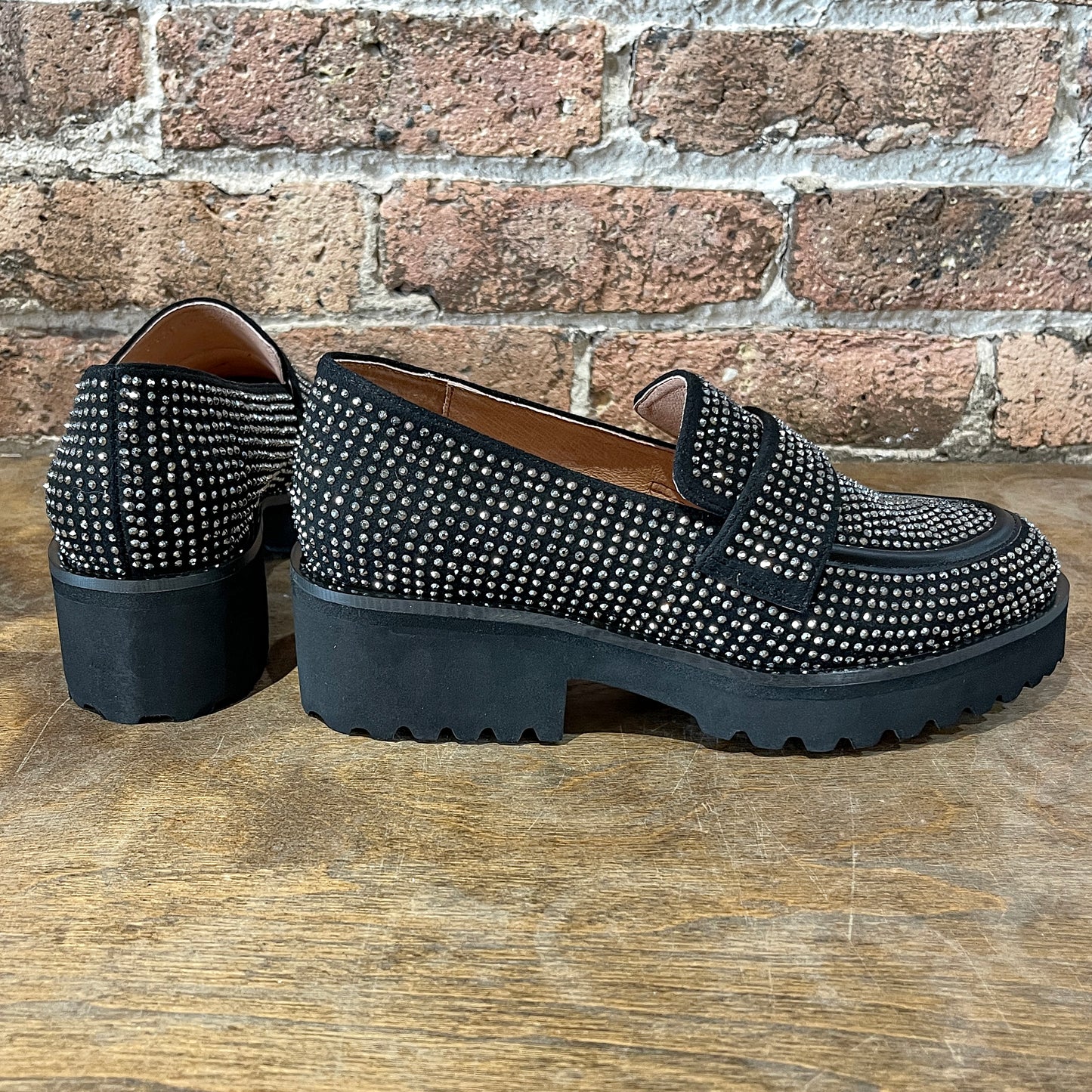 ALL BLACK Royal Stud Loafer