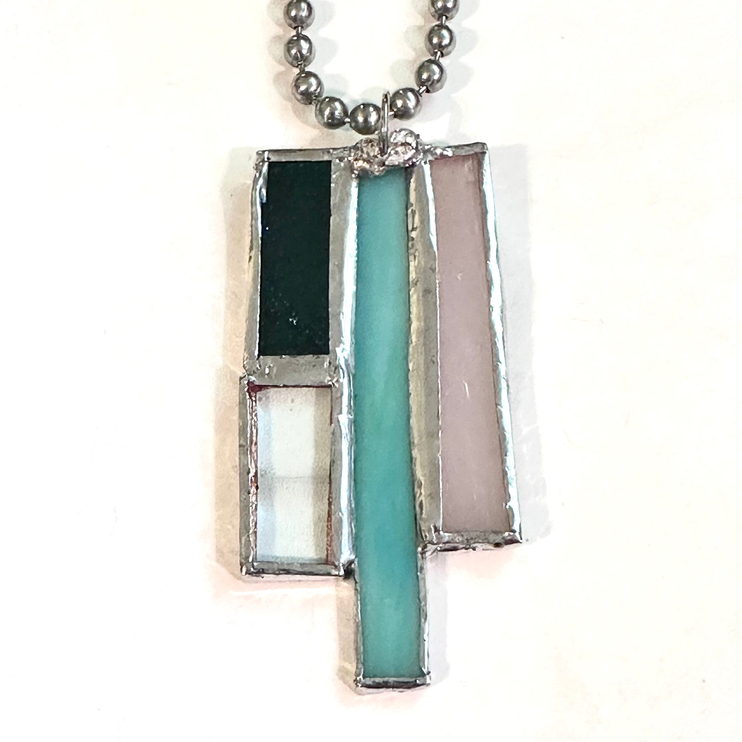 KB Stained Glass Pendant
