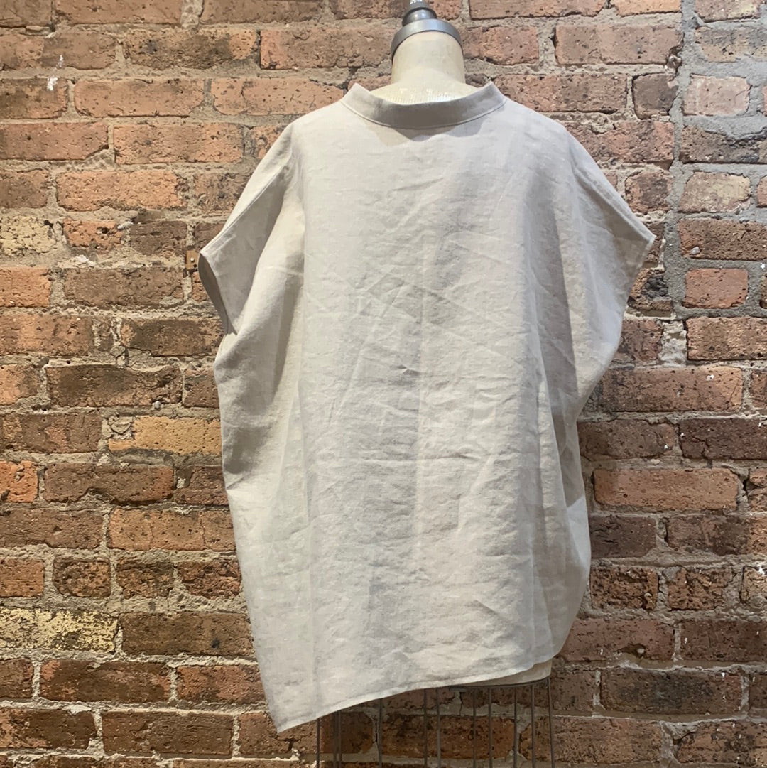 BZ Asymmetrical Linen Shirt 1