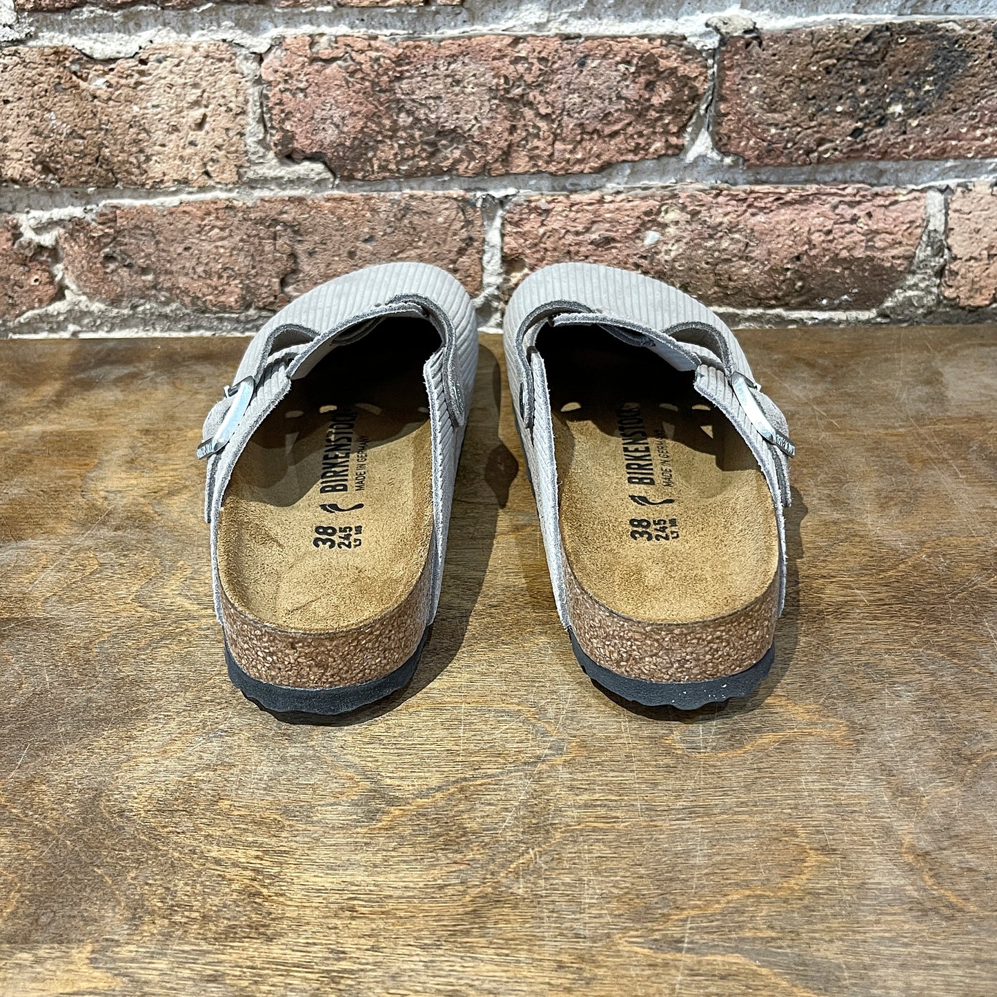 Birkenstock Boston Corduroy Suede Embossed