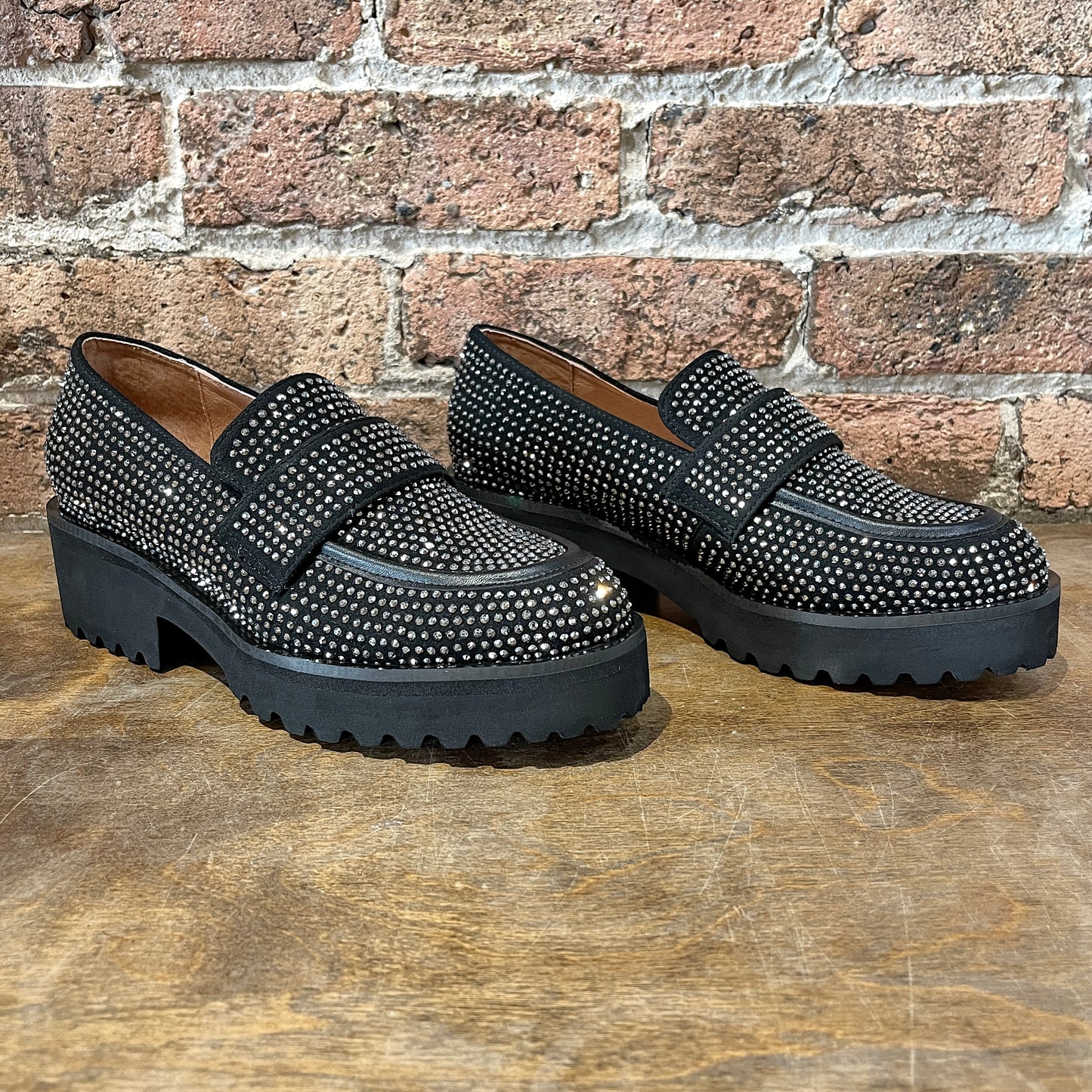 ALL BLACK Royal Stud Loafer