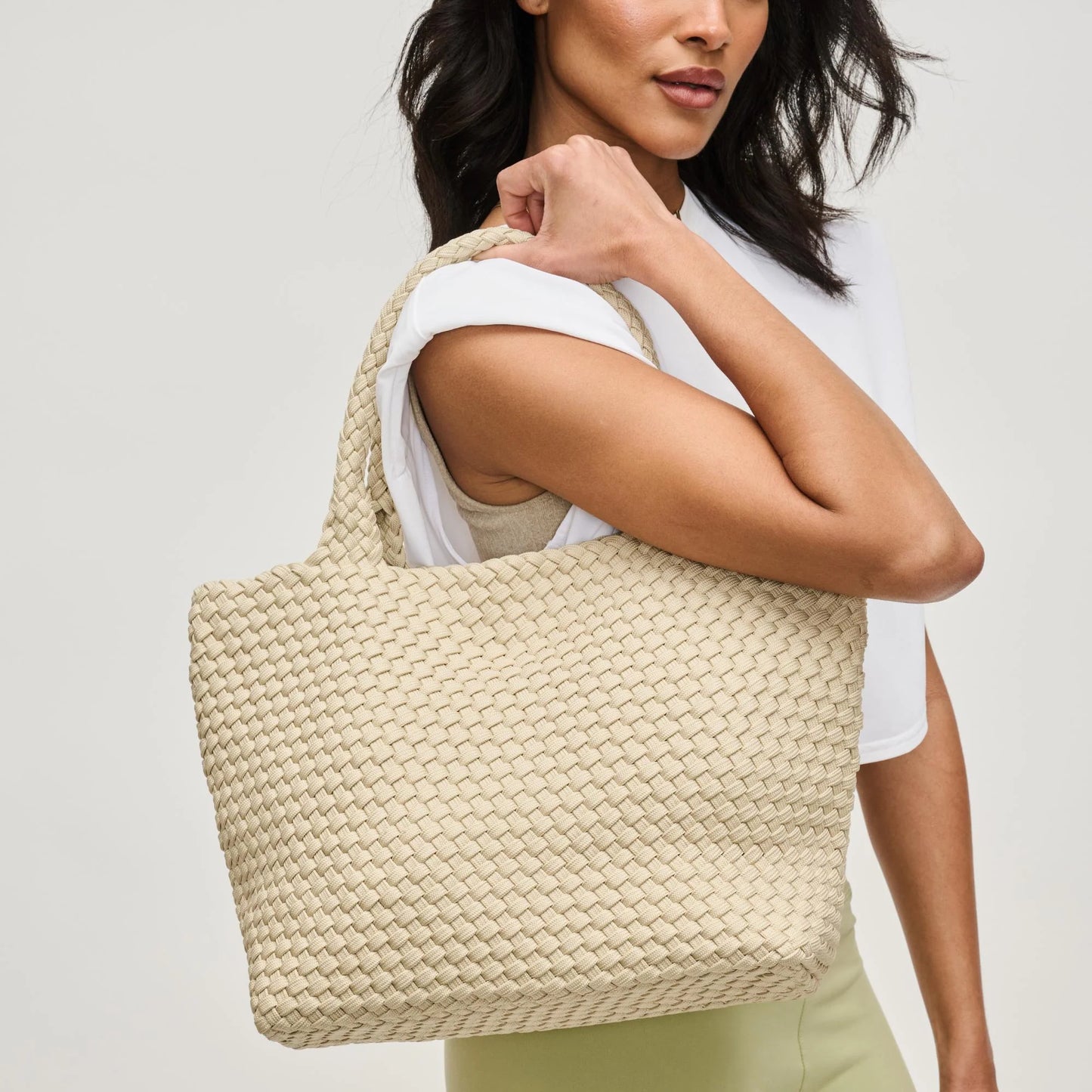 Sky's The Limit - Medium Sustainable Tote Beige
