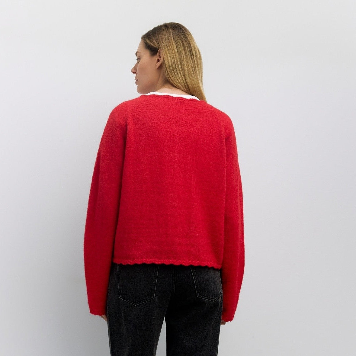 The Tiffany Cardigan Red - shoostore