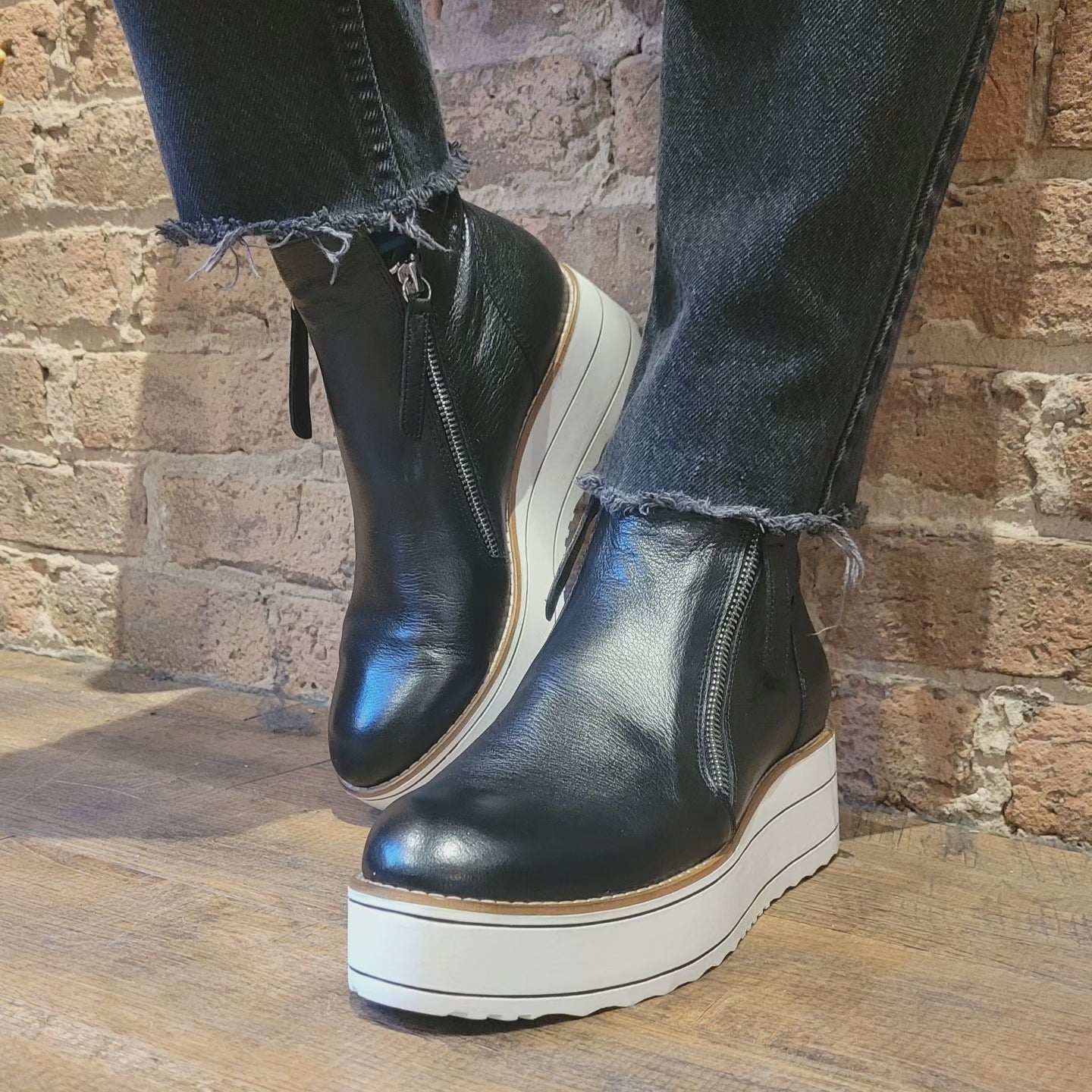 Silent D Nene Zip Boot Black