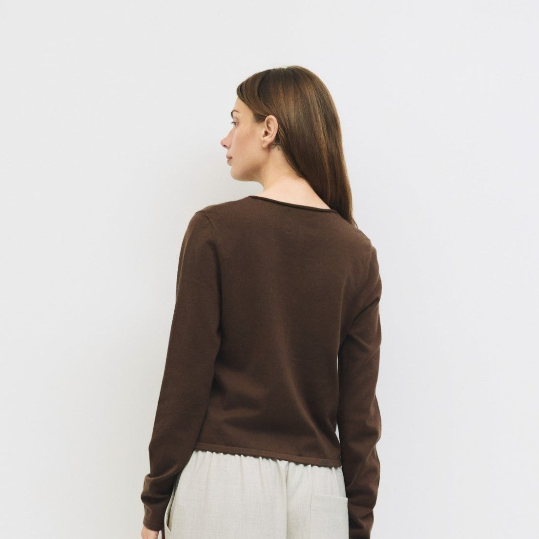 The Shea Cardigan Brown