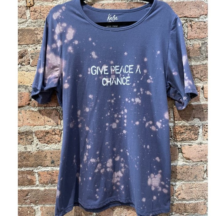 Give Peace A Chance Purple T-shirt
