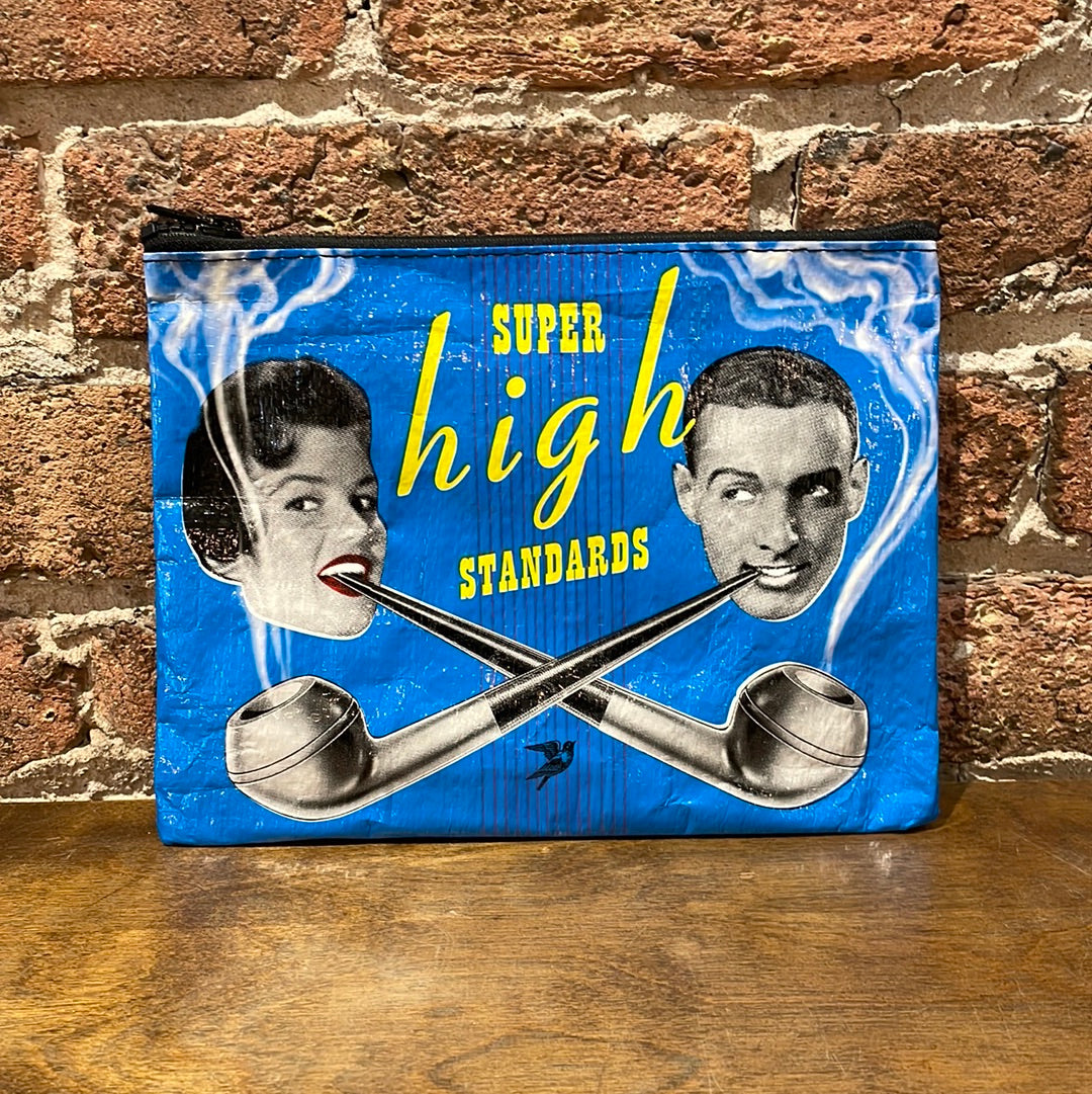 Blue Q Zipper Pouch - shoostore