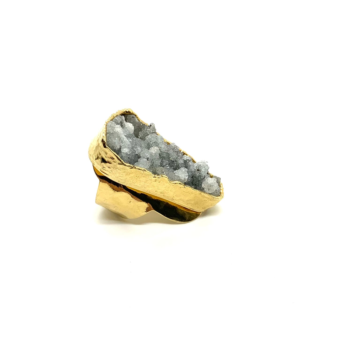 Jen Hansen Druzy Quartz Ring