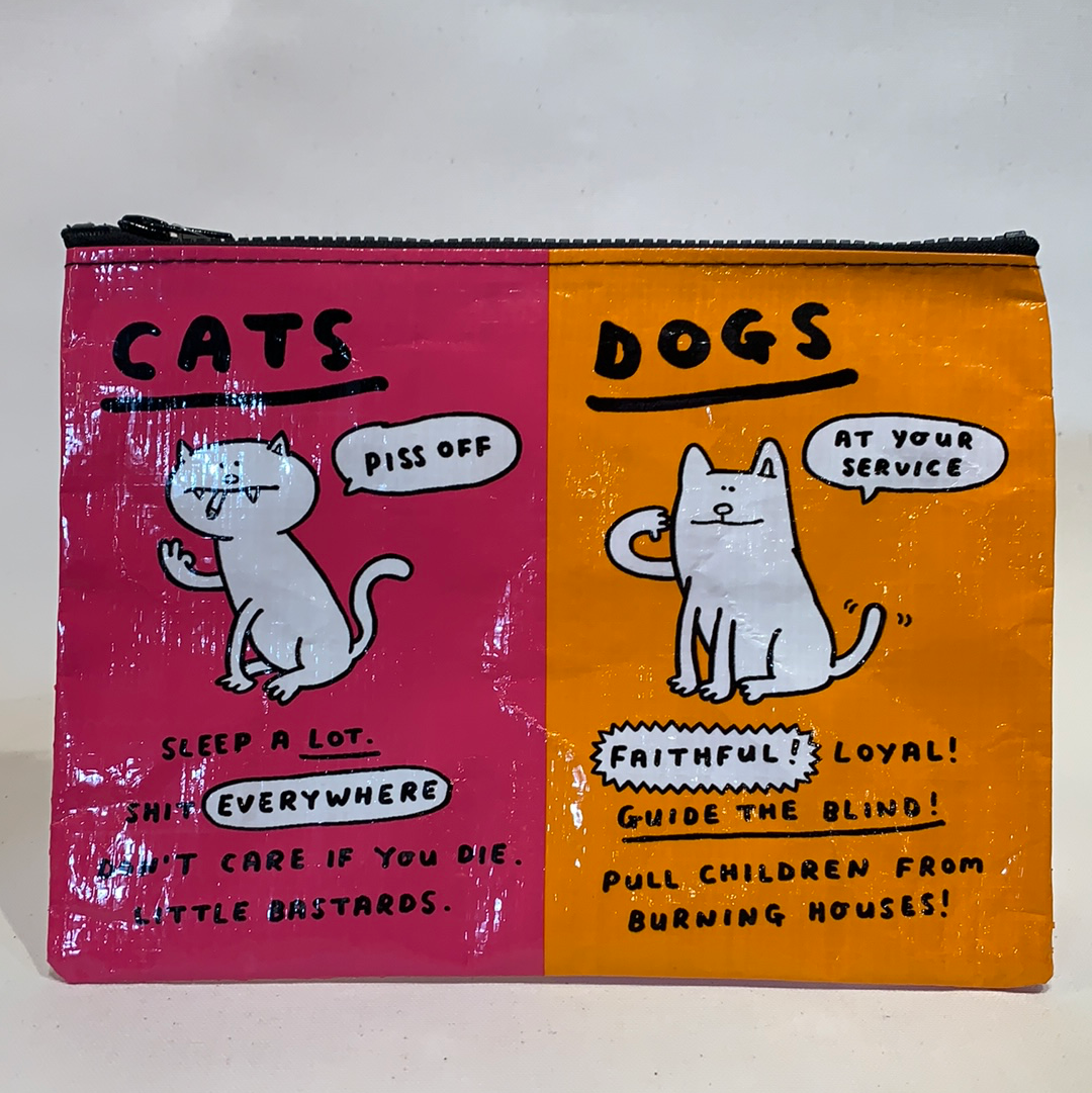 Blue Q Zipper Pouch - shoostore