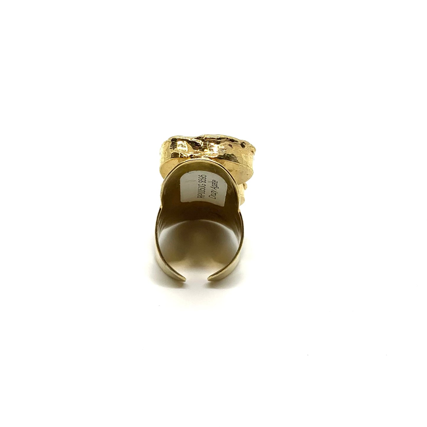 Jen Hansen Grey Druzy Agate Due Ring