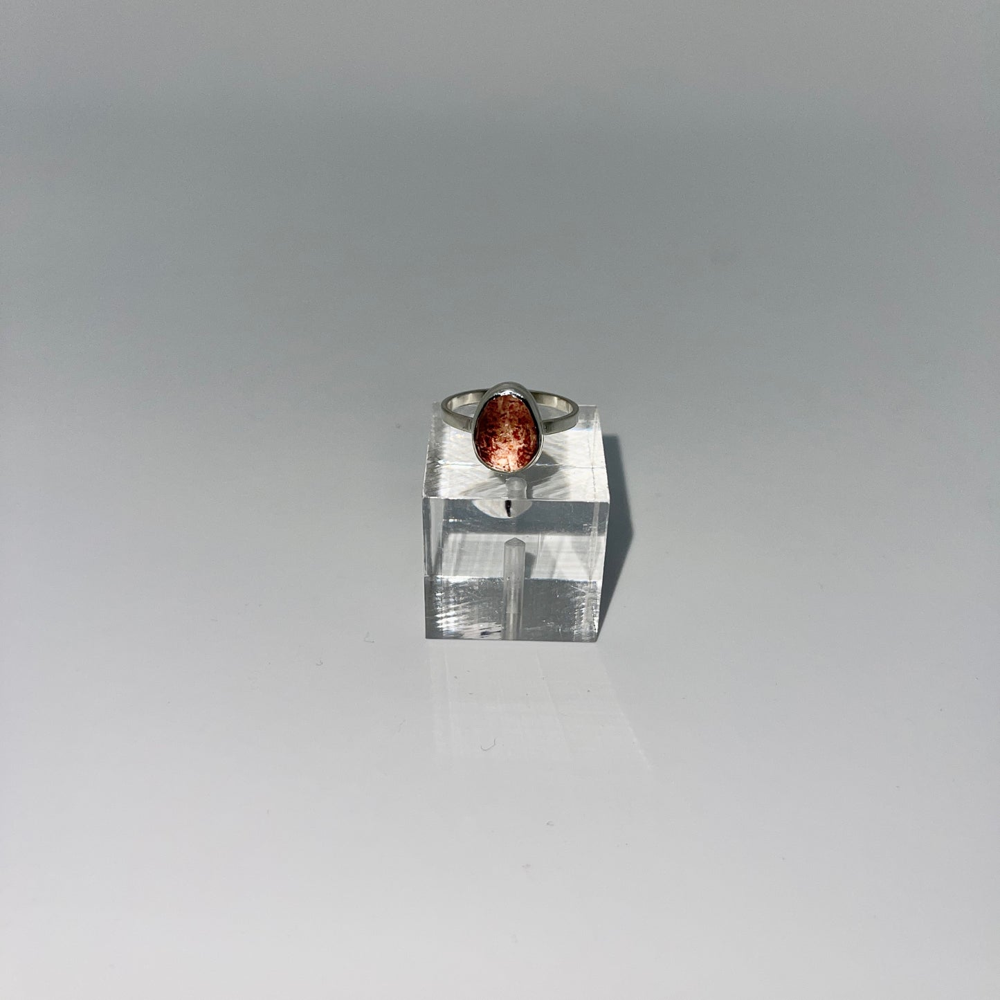 Rosecut Strawberry Quartz Ring