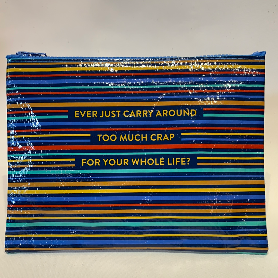 Blue Q Zipper Pouch - shoostore