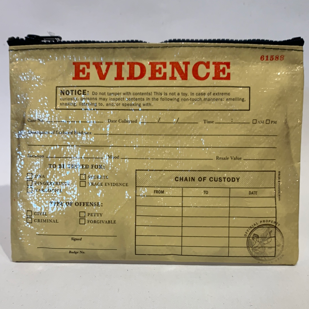 Blue Q Zipper Pouch - shoostore