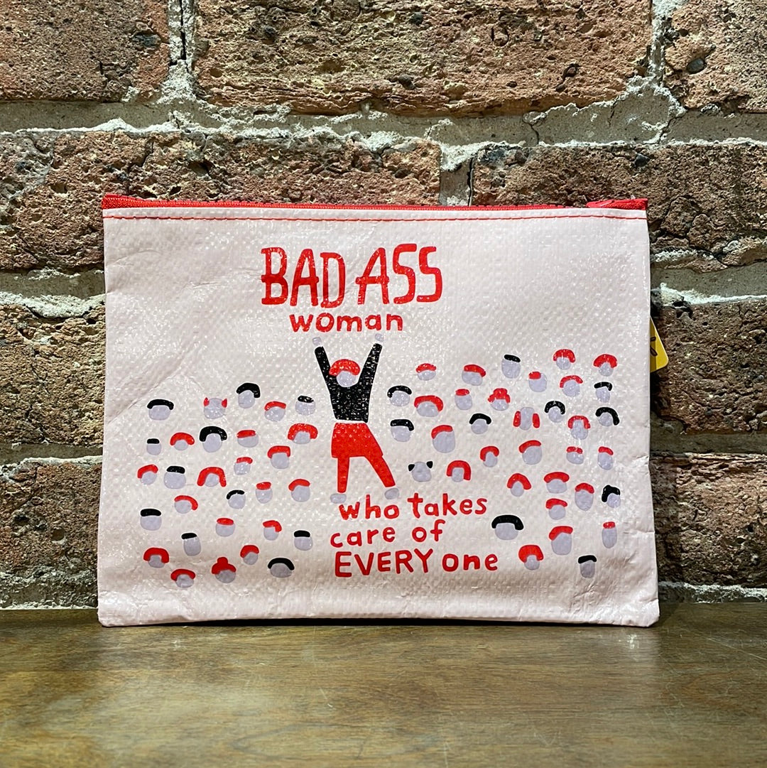 Bad Ass Woman Zipper Pouch - shoostore