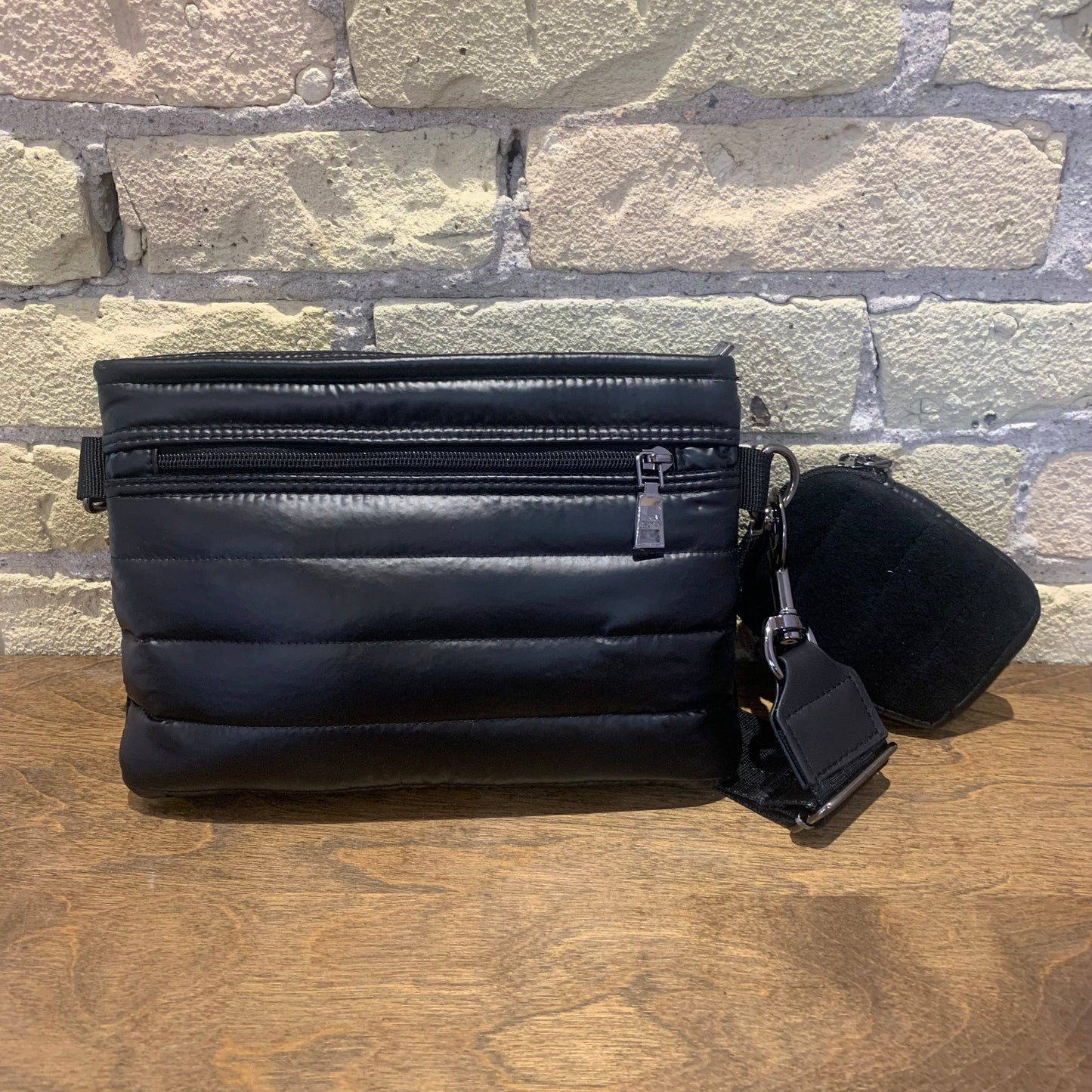 THINK ROYLN Downtown Crossbody Black Luxe Suede