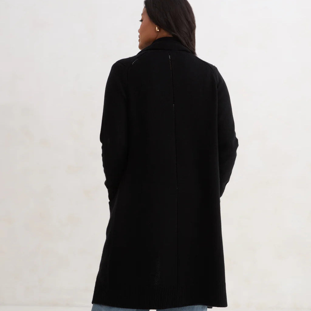 Ember Scarf Cardigan Ink