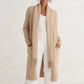 Ember Scarf Cardigan Taupe