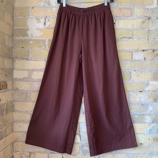 Z Supply Scout Linen Pant Chocolate Cherry - shoostore