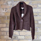 Grade & Gather Brown Shawl Collar Cardigan