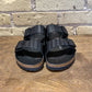 Arizona Woven Embossed Black Leather - shoostore