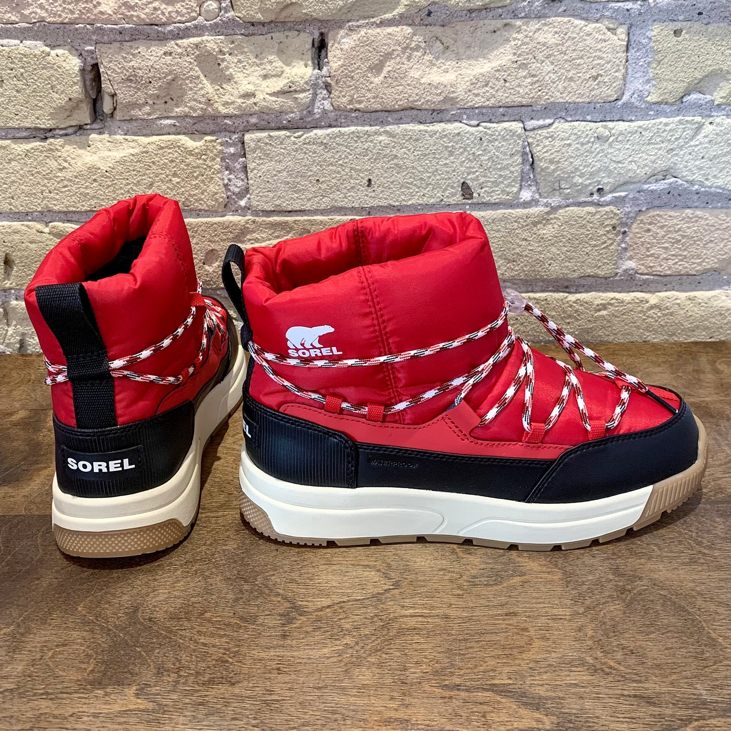 Sorel WHITNEY™ III Waterproof Slip-On Boot Bright Red/Black