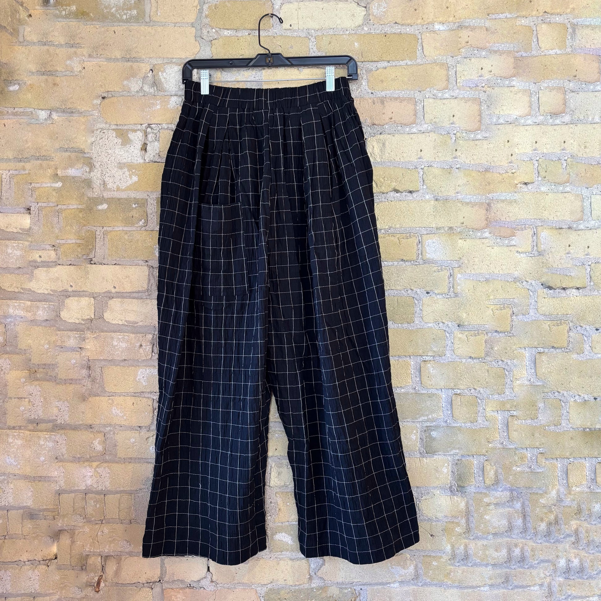 Grade & Gather Gauze Check Print Pant - shoostore