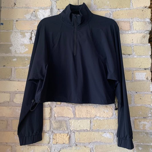 Mono B Sculpt Half Zip Pullover Black