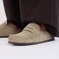 Birkenstock Naples Slide Taupe Suede