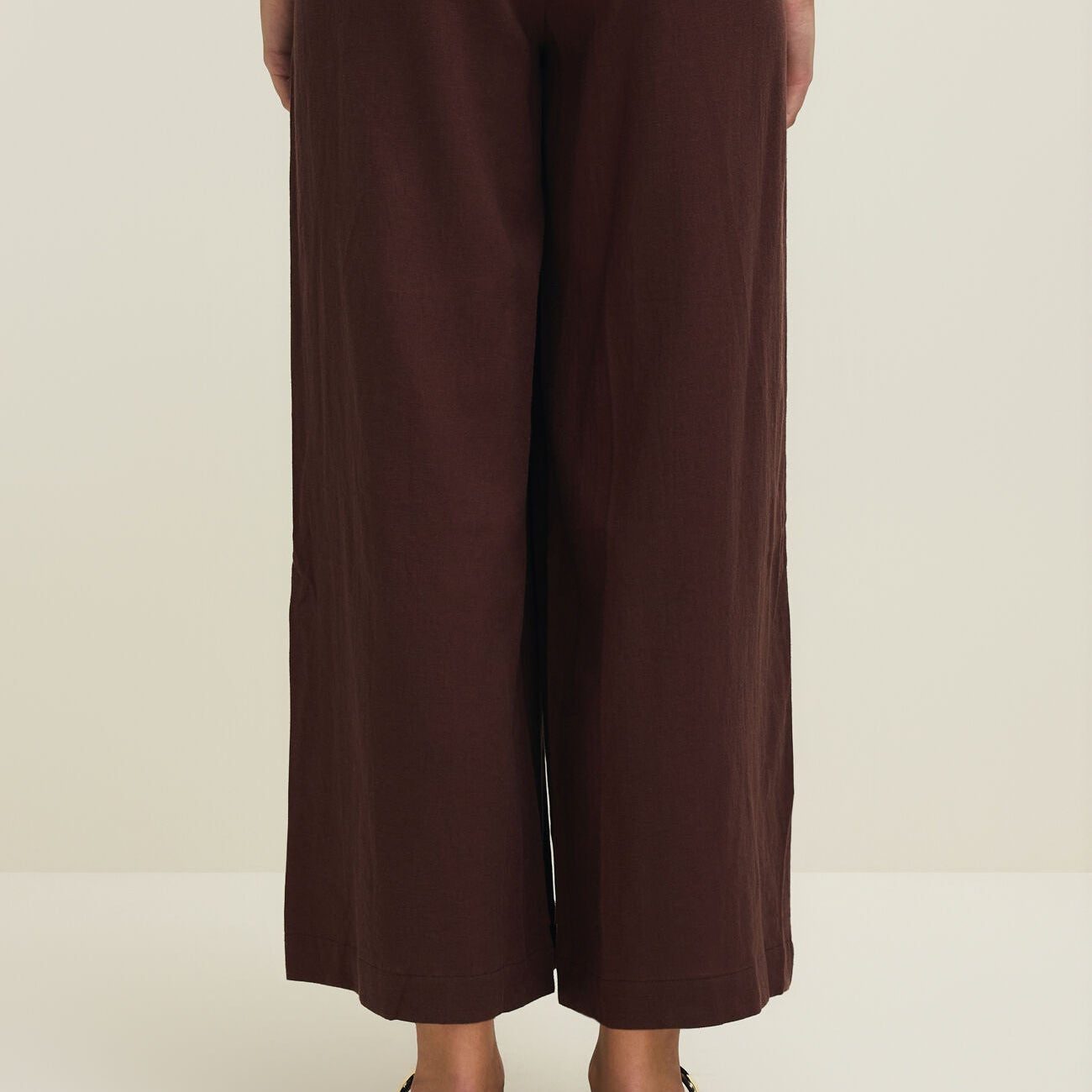 Z Supply Scout Linen Pant Chocolate Cherry - shoostore
