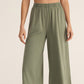 Z Supply Scout Jersey Crop Flair Pant Avocado - shoostore
