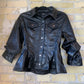 Fate Faux Leather 3/4 Sleeve Jacket Black