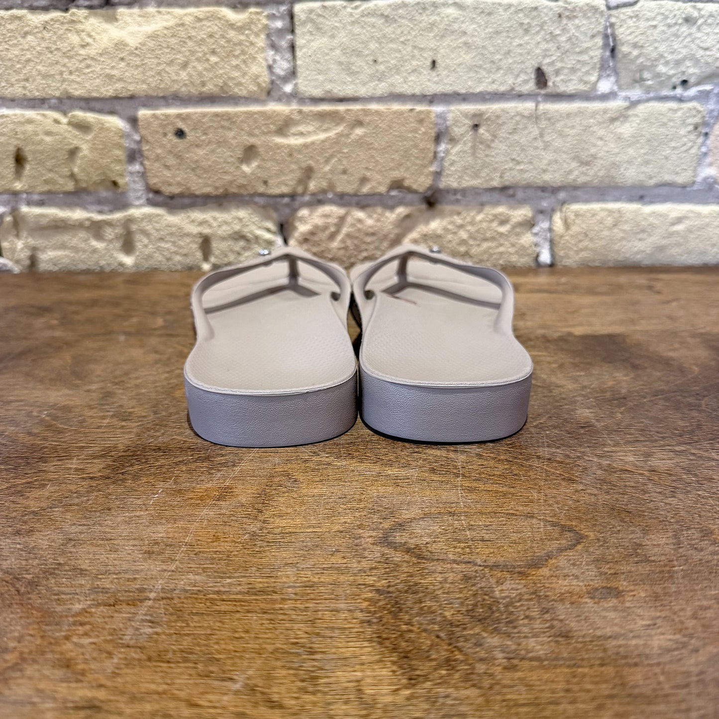 Archies Crystal Taupe - Arch Support Flip Flops