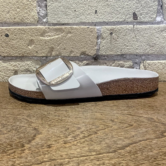 Madrid Big Buckle High Shine Oyster - shoostore