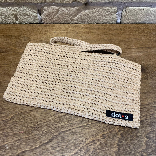 Dot.s  Raffia Wristlet