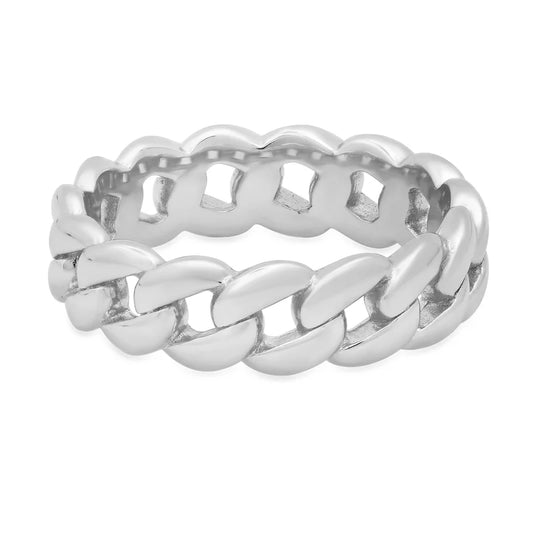 Jen Hansen Cuban Link Ring, Silver