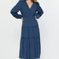 Current Air French Blue V-neck Dress