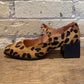Intentionally Blank Christopher Cowhide Leopard Print Mary Jane