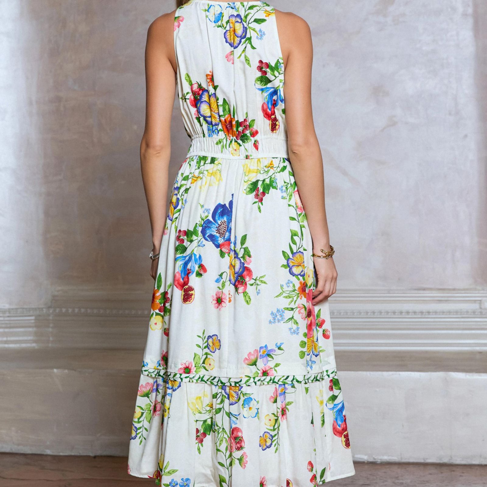 Current Air Floral Midi Dress - shoostore