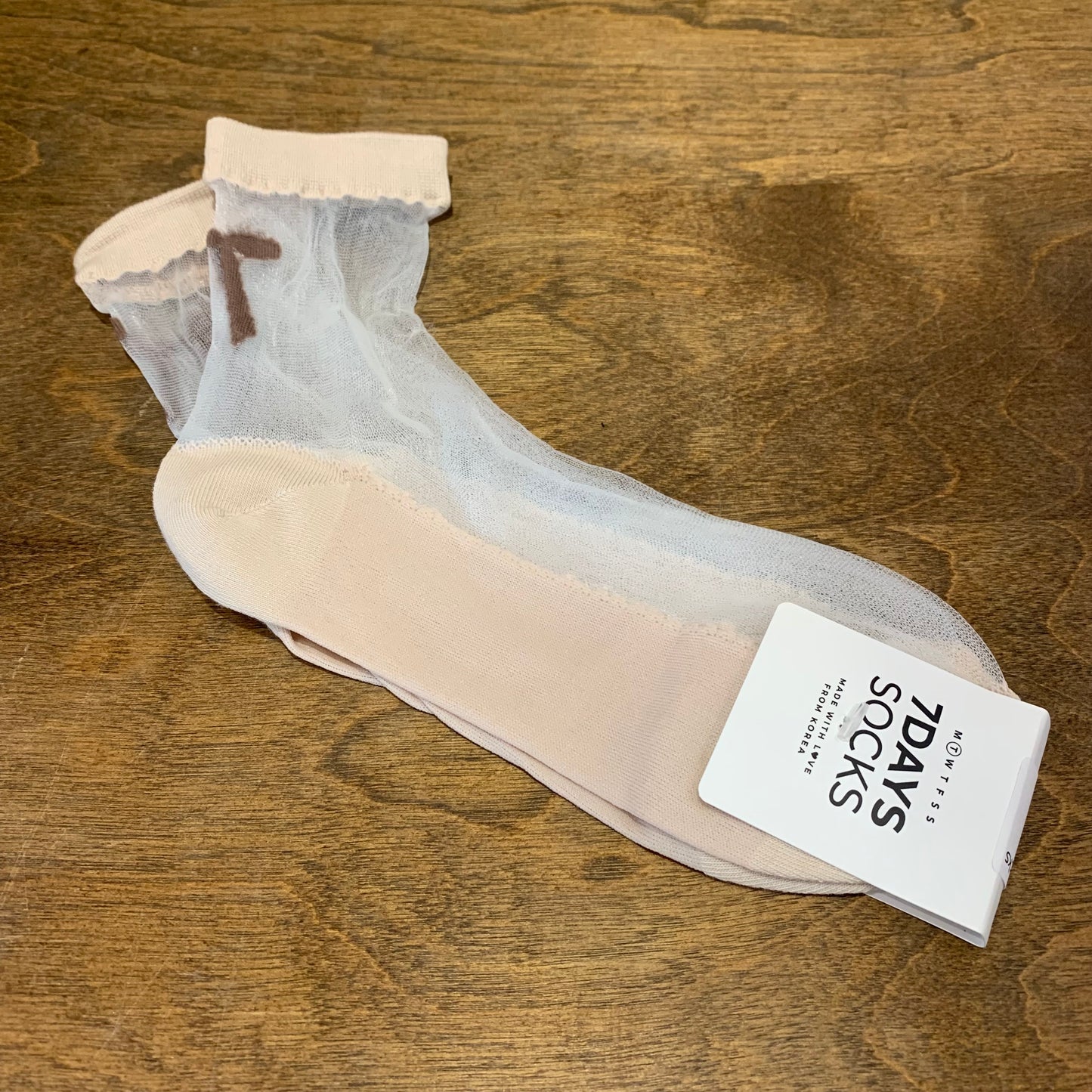 Ankle See-Through Ribbon Socks - shoostore