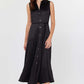 Current Air Black Button Down Dress
