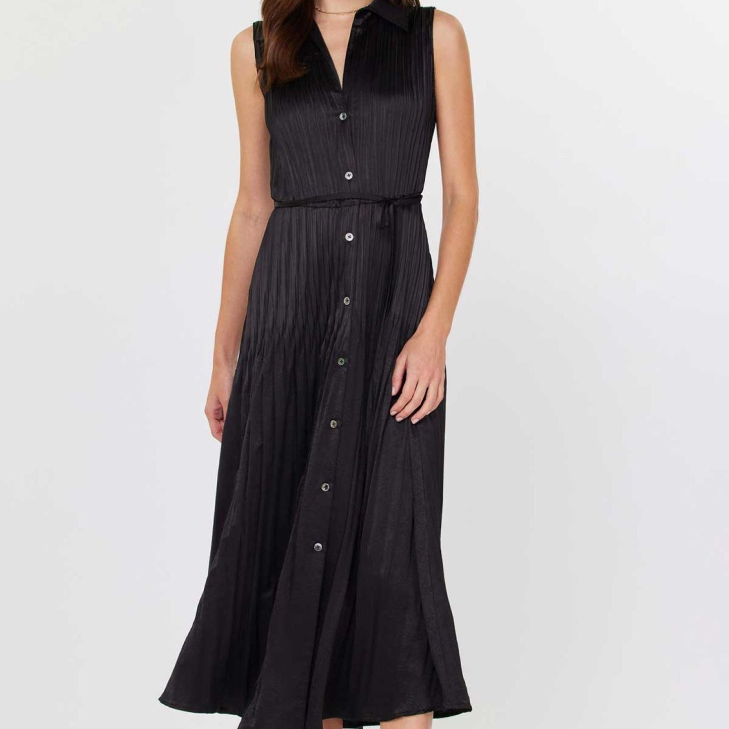 Current Air Black Button Down Dress