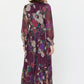 Current Air Wine Floral Midi Dress