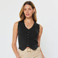Current Air Ribbed Knit Vest Black - shoostore