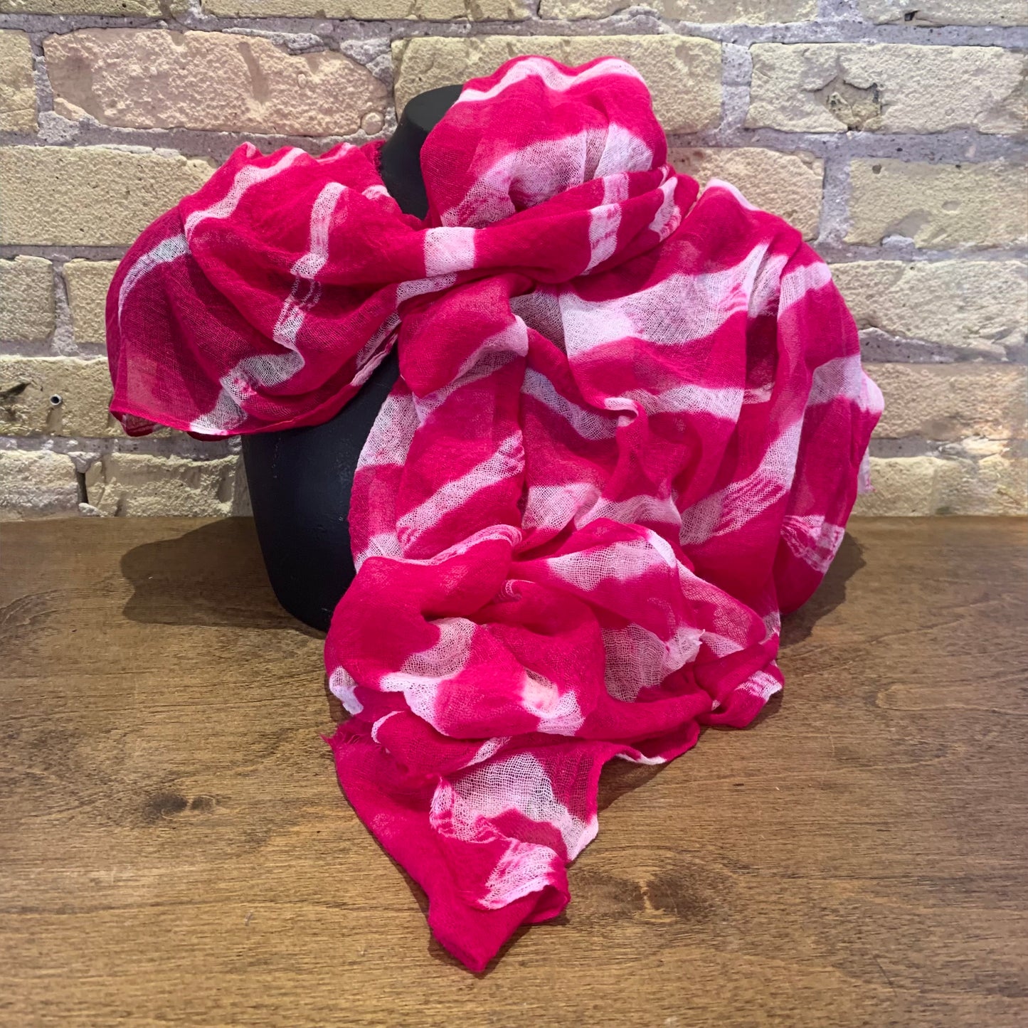 BZ Hand Dyed Scarf Magenta